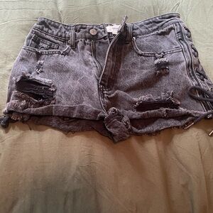 Forever 21 black ripped jeans , used size 26